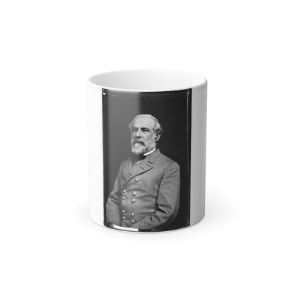 Portrait of Gen. Robert E. Lee, Officer of the Confederate Army (U.S. Civil War) Color Morphing Mug 11oz-11oz-The Sticker Space