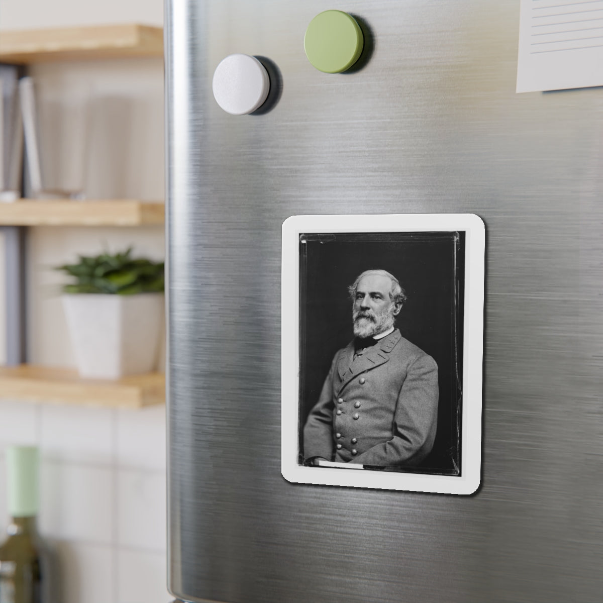 Portrait Of Gen. Robert E. Lee, Officer Of The Confederate Army (U.S. Civil War) Refrigerator Magnet-The Sticker Space