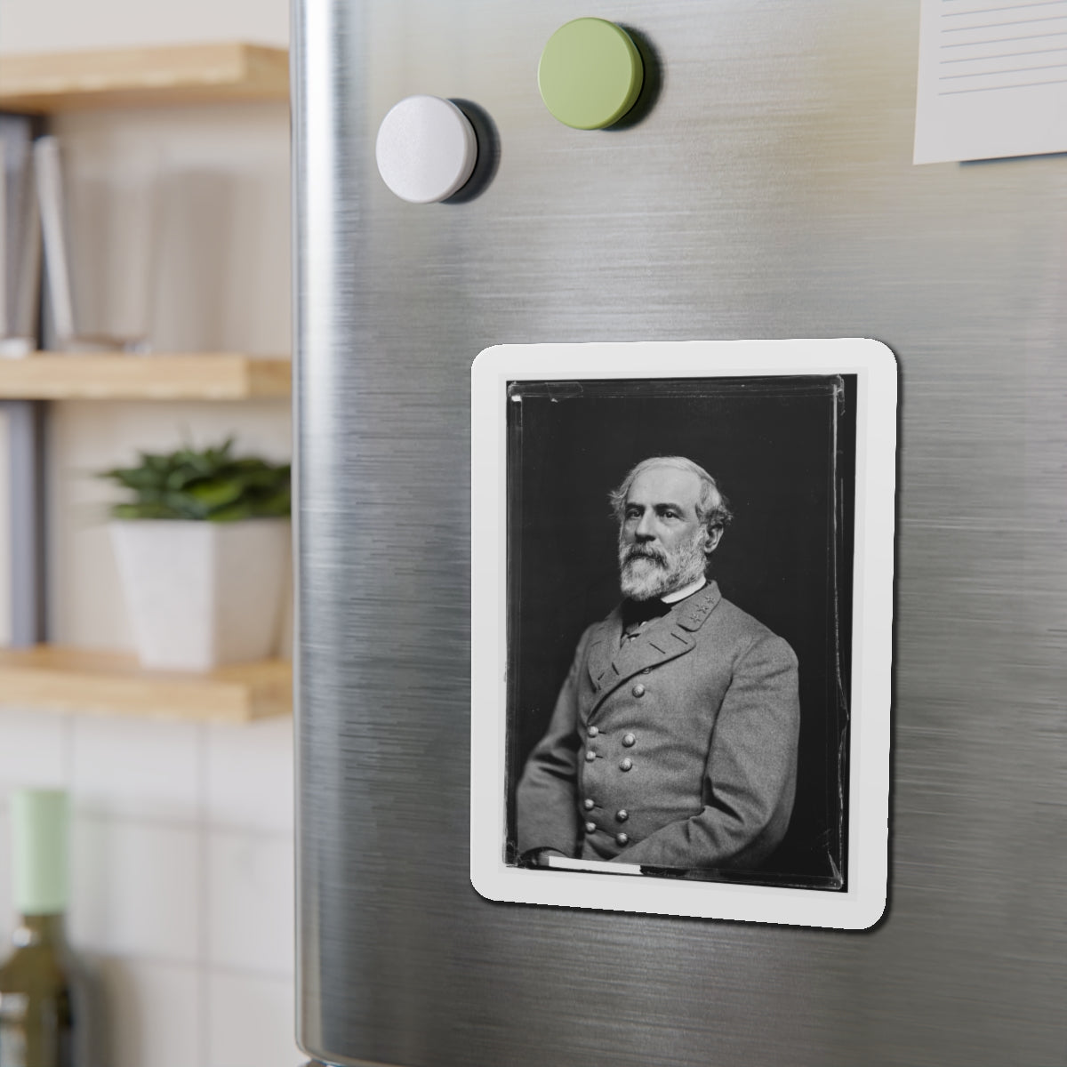 Portrait Of Gen. Robert E. Lee, Officer Of The Confederate Army (U.S. Civil War) Refrigerator Magnet-The Sticker Space