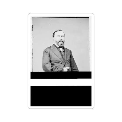Portrait of Lieut. Gen. James Longstreet, Officer of the Confederate Army (U.S. Civil War) STICKER Vinyl Kiss-Cut Decal 4 Inch White - The Sticker Space