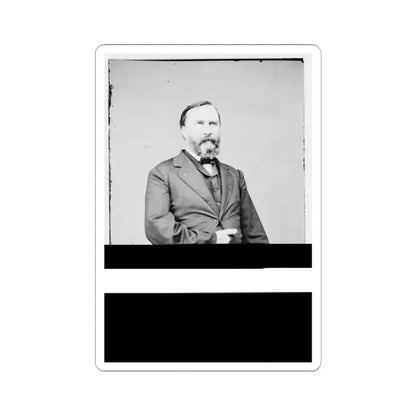 Portrait of Lieut. Gen. James Longstreet, Officer of the Confederate Army (U.S. Civil War) STICKER Vinyl Kiss-Cut Decal 6 Inch White - The Sticker Space