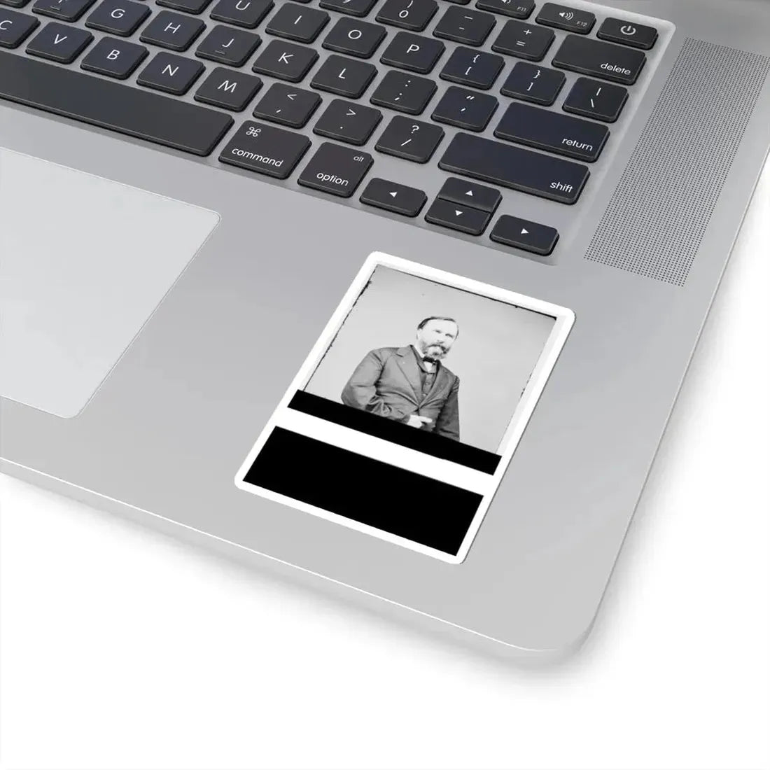 Portrait of Lieut. Gen. James Longstreet, Officer of the Confederate Army (U.S. Civil War) STICKER Vinyl Kiss-Cut Decal - The Sticker Space