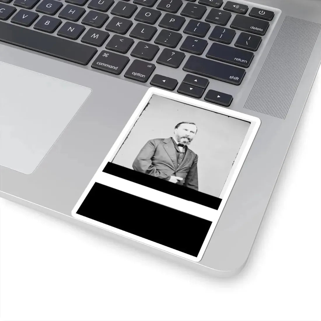 Portrait of Lieut. Gen. James Longstreet, Officer of the Confederate Army (U.S. Civil War) STICKER Vinyl Kiss-Cut Decal - The Sticker Space