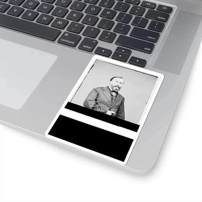 Portrait of Lieut. Gen. James Longstreet, Officer of the Confederate Army (U.S. Civil War) STICKER Vinyl Kiss-Cut Decal - The Sticker Space