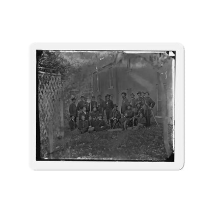 Portrait Of Maj. Gen. Alfred Pleasonton, Officer Of The Federal Army, And Staff, Warrenton, Va. (U.S. Civil War) Refrigerator Magnet - The Sticker Space