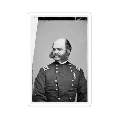 Portrait of Maj. Gen. Ambrose E. Burnside, Officer of the Federal Army (U.S. Civil War) STICKER Vinyl Kiss-Cut Decal 6 Inch White - The Sticker Space