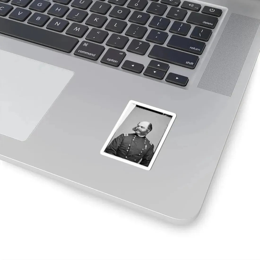Portrait of Maj. Gen. Ambrose E. Burnside, Officer of the Federal Army (U.S. Civil War) STICKER Vinyl Kiss-Cut Decal - The Sticker Space
