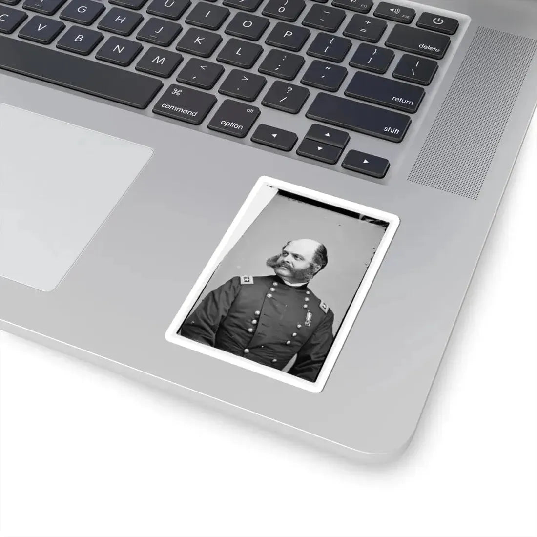 Portrait of Maj. Gen. Ambrose E. Burnside, Officer of the Federal Army (U.S. Civil War) STICKER Vinyl Kiss-Cut Decal - The Sticker Space