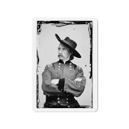 Portrait Of Maj. Gen. (As Of Apr. 15, 1865) George A. Custer, Officer Of The Federal Army (U.S. Civil War) Refrigerator Magnet 2 Inch - The Sticker Space