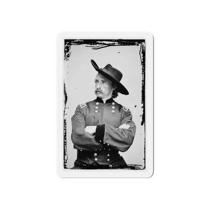 Portrait Of Maj. Gen. (As Of Apr. 15, 1865) George A. Custer, Officer Of The Federal Army (U.S. Civil War) Refrigerator Magnet - The Sticker Space