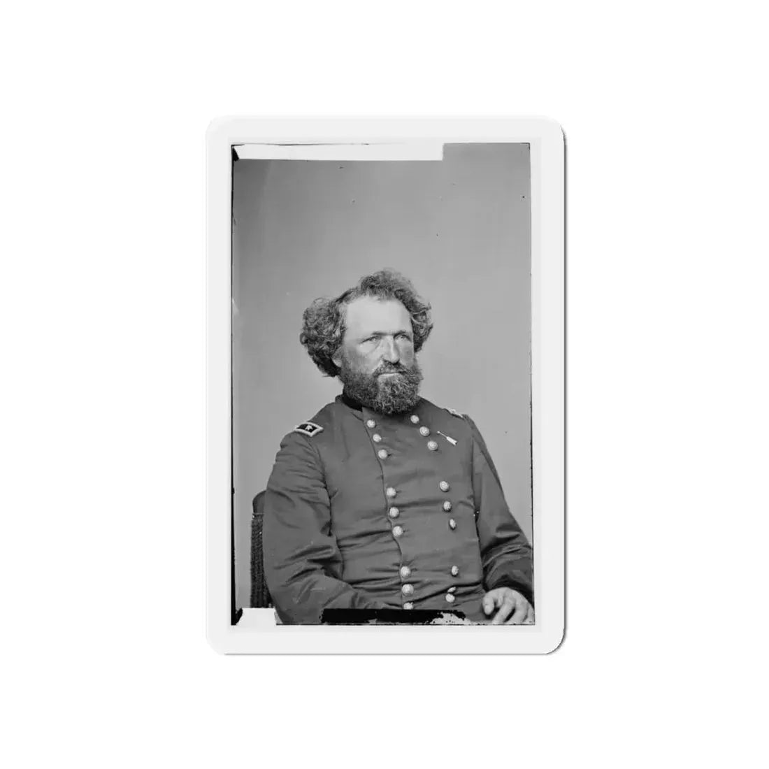 Portrait Of Maj. Gen. (As Of Aug. 21, 1865) Mortimer D. Leggett, Officer Of The Federal Army (U.S. Civil War) Refrigerator Magnet 6 Inch - The Sticker Space