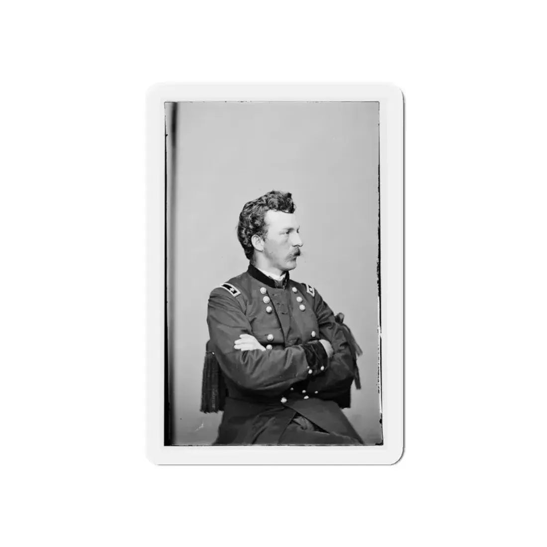 Portrait Of Maj. Gen. (As Of Oct. 21, 1865) Nelson A. Miles, Officer Of The Federal Army (U.S. Civil War) Refrigerator Magnet 6 Inch - The Sticker Space