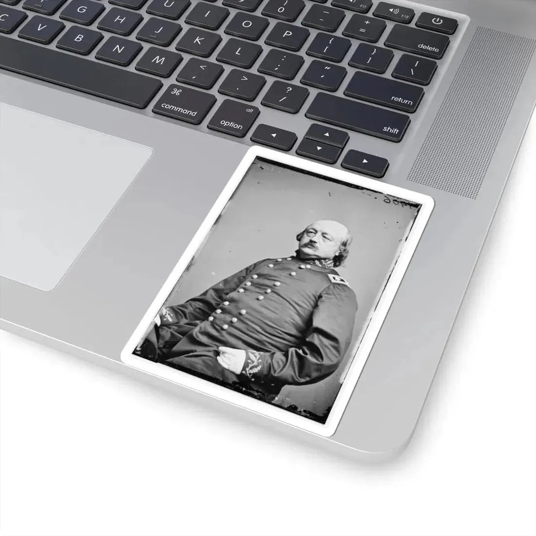 Portrait of Maj. Gen. Benjamin F. Butler, Officer of the Federal Army (U.S. Civil War) STICKER Vinyl Kiss-Cut Decal - The Sticker Space