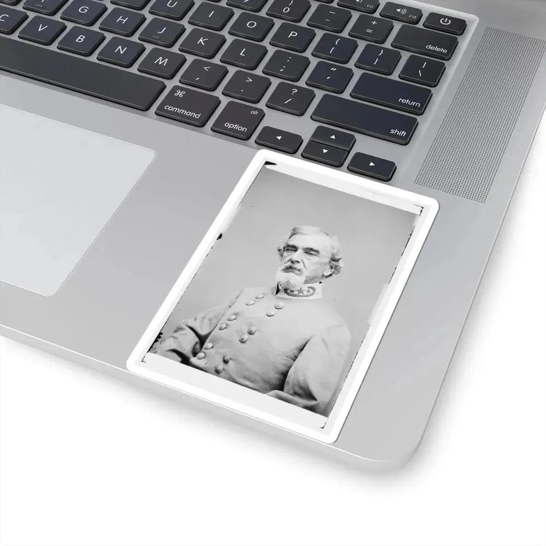 Portrait of Maj. Gen. Benjamin Huger, Officer of the Confederate Army (U.S. Civil War) STICKER Vinyl Kiss-Cut Decal - The Sticker Space