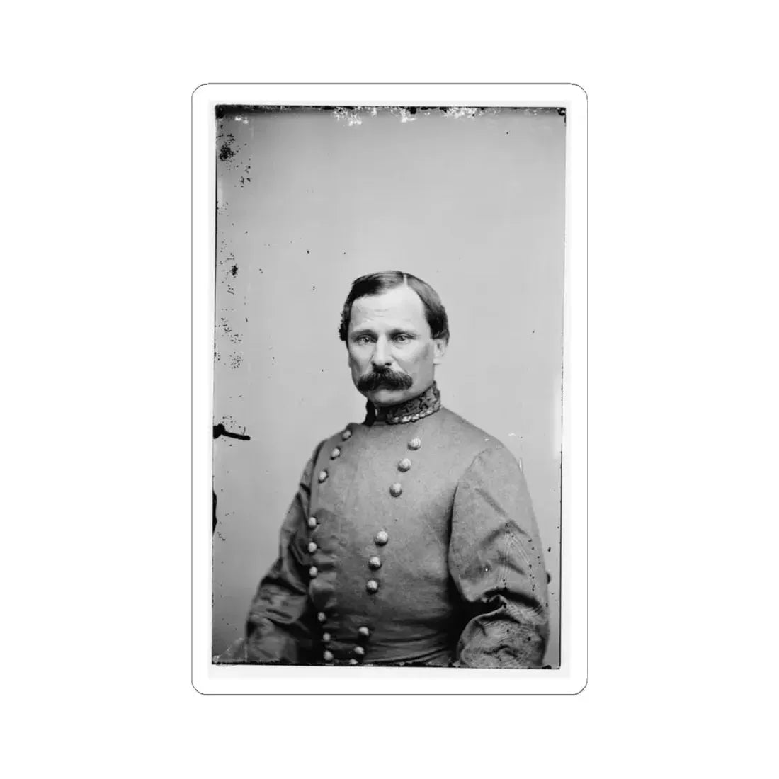 Portrait of Maj. Gen. Cadmus M. Wilcox, Officer of the Confederate Army (U.S. Civil War) STICKER Vinyl Kiss-Cut Decal 4 Inch White - The Sticker Space