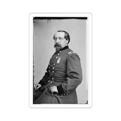 Portrait of Maj. Gen. Edward Ferrero, Officer of the Federal Army (U.S. Civil War) STICKER Vinyl Kiss-Cut Decal 6 Inch White - The Sticker Space