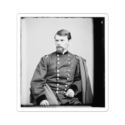 Portrait of Maj. Gen. Emory Upton, Officer of the Federal Army (U.S. Civil War) STICKER Vinyl Kiss-Cut Decal 4 Inch White - The Sticker Space