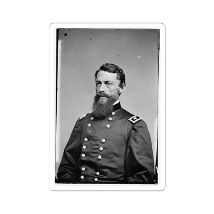 Portrait of Maj. Gen. George Stoneman, Officer of the Federal Army (U.S. Civil War) STICKER Vinyl Kiss-Cut Decal 2 Inch White - The Sticker Space