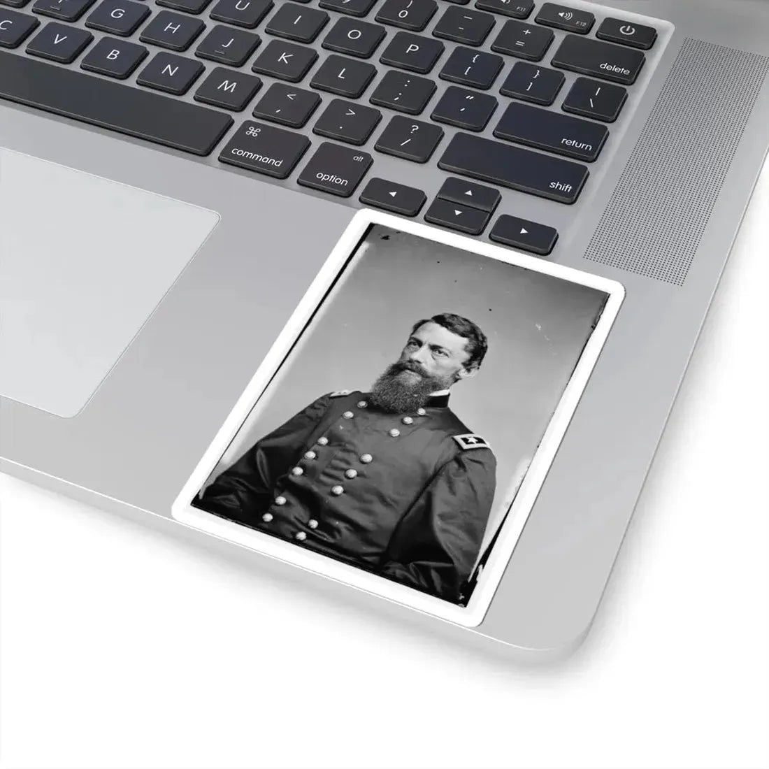 Portrait of Maj. Gen. George Stoneman, Officer of the Federal Army (U.S. Civil War) STICKER Vinyl Kiss-Cut Decal - The Sticker Space