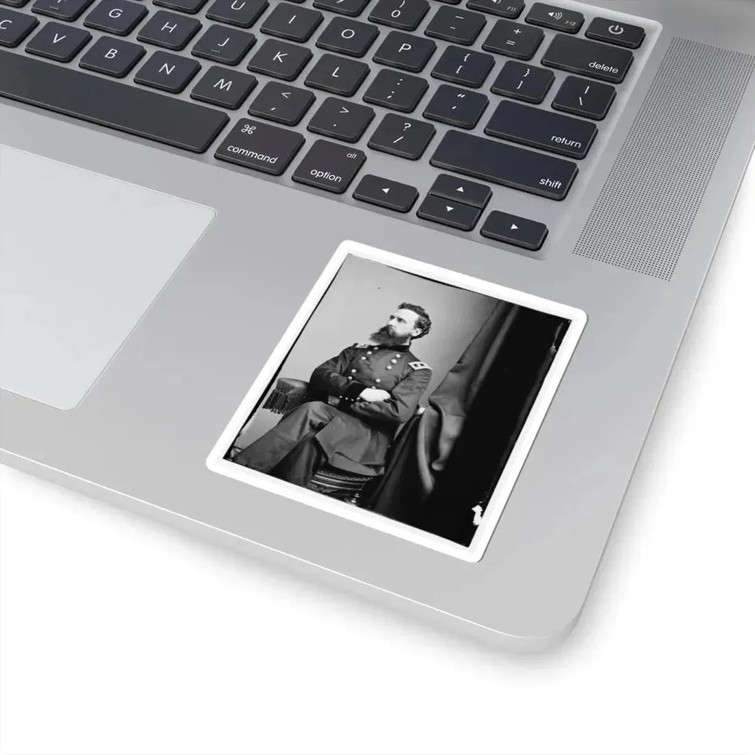 Portrait of Maj. Gen. George Sykes, Officer of the Federal Army (U.S. Civil War) STICKER Vinyl Kiss-Cut Decal - The Sticker Space