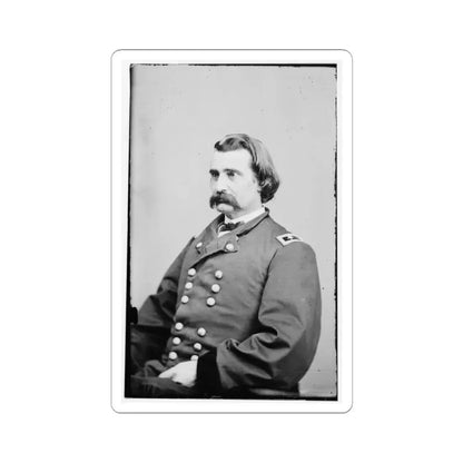 Portrait of Maj. Gen. John A. Logan, Officer of the Federal Army (U.S. Civil War) STICKER Vinyl Kiss-Cut Decal 3 Inch White - The Sticker Space