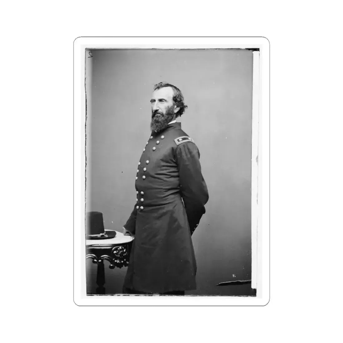 Portrait of Maj. Gen. John A. Mcclernand, Officer of the Federal Army (U.S. Civil War) STICKER Vinyl Kiss-Cut Decal 6 Inch White - The Sticker Space