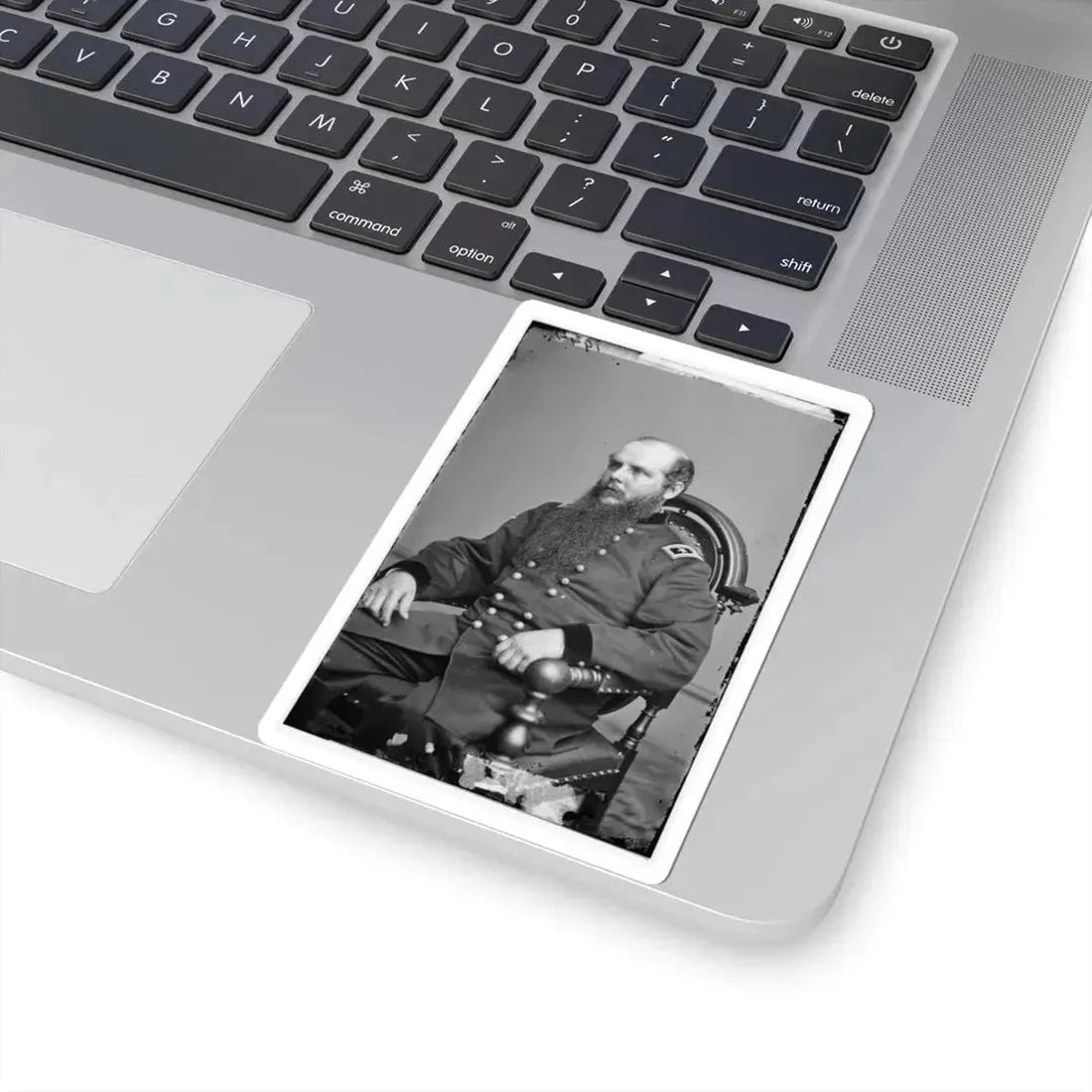 Portrait of Maj. Gen. John M. Schofield, Officer of the Federal Army (U.S. Civil War) STICKER Vinyl Kiss-Cut Decal - The Sticker Space