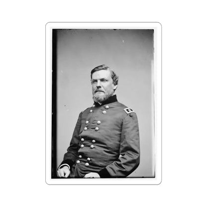 Portrait of Maj. Gen. John Newton, Officer of the Federal Army (U.S. Civil War) STICKER Vinyl Kiss-Cut Decal 3 Inch White - The Sticker Space