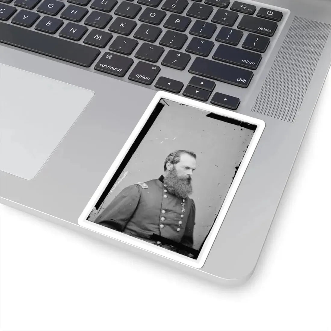 Portrait of Maj. Gen. John W. Geary, Officer of the Federal Army (U.S. Civil War) STICKER Vinyl Kiss-Cut Decal - The Sticker Space