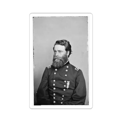 Portrait of Maj. Gen. Joseph A. Mower, Officer of the Federal Army (U.S. Civil War) STICKER Vinyl Kiss-Cut Decal 3 Inch White - The Sticker Space