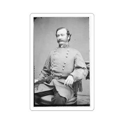 Portrait of Maj. Gen. Mansfield Lovell, Officer of the Confederate Army (U.S. Civil War) STICKER Vinyl Kiss-Cut Decal 4 Inch White - The Sticker Space