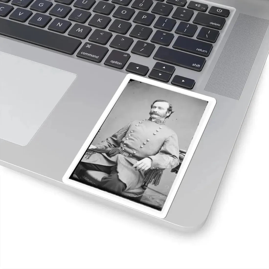 Portrait of Maj. Gen. Mansfield Lovell, Officer of the Confederate Army (U.S. Civil War) STICKER Vinyl Kiss-Cut Decal - The Sticker Space