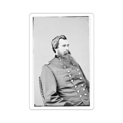 Portrait of Maj. Gen. N. Martin Curtis, Officer of the Federal Army (U.S. Civil War) STICKER Vinyl Kiss-Cut Decal 4 Inch White - The Sticker Space