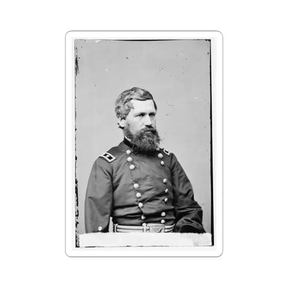 Portrait of Maj. Gen. Oliver O. Howard, Officer of the Federal Army (U.S. Civil War) STICKER Vinyl Kiss-Cut Decal 4 Inch White - The Sticker Space