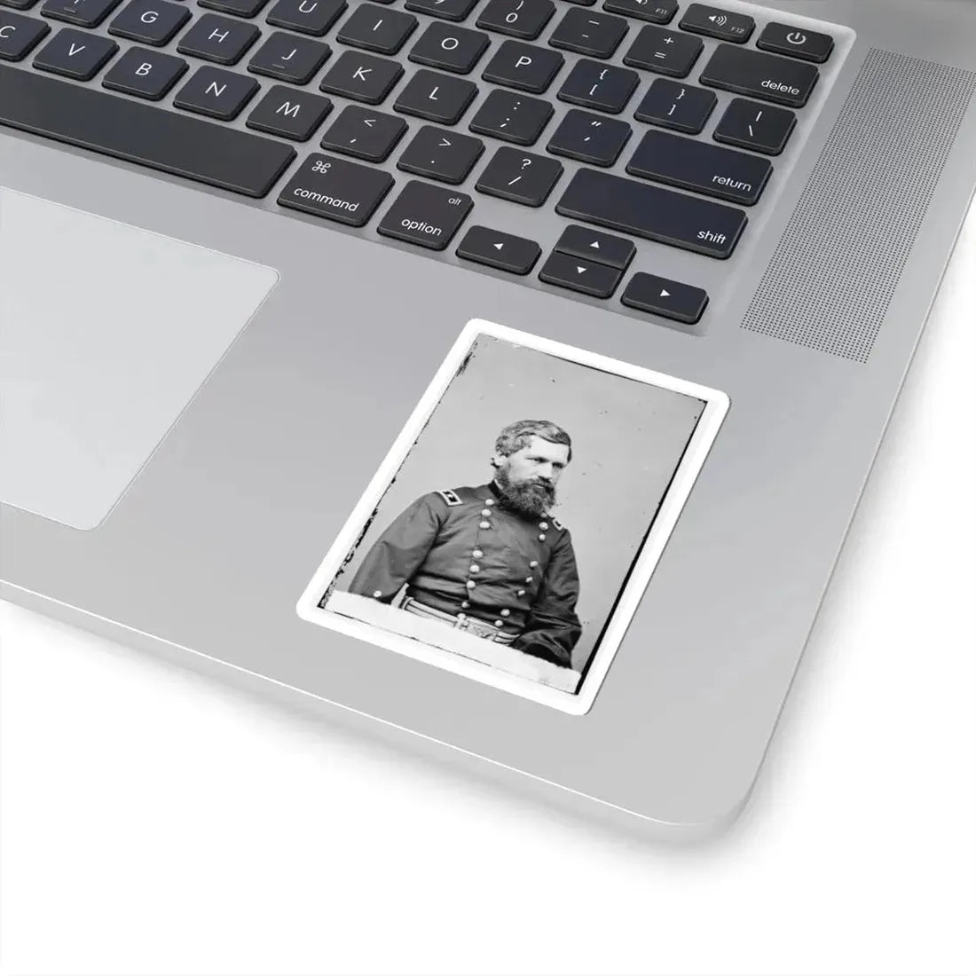 Portrait of Maj. Gen. Oliver O. Howard, Officer of the Federal Army (U.S. Civil War) STICKER Vinyl Kiss-Cut Decal - The Sticker Space