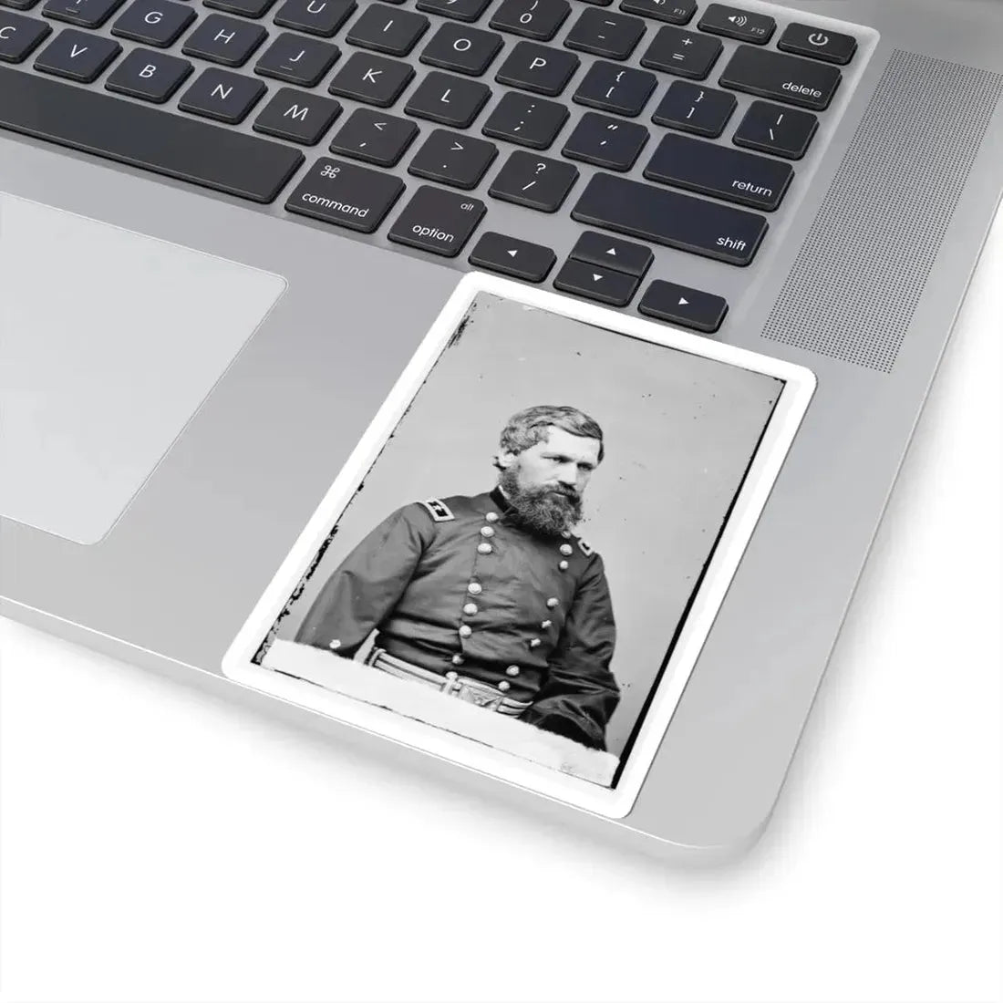Portrait of Maj. Gen. Oliver O. Howard, Officer of the Federal Army (U.S. Civil War) STICKER Vinyl Kiss-Cut Decal - The Sticker Space