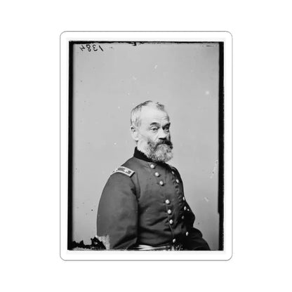 Portrait of Maj. Gen. Samuel P. Heintzelman, Officer of the Federal Army (U.S. Civil War) STICKER Vinyl Kiss-Cut Decal 6 Inch White - The Sticker Space