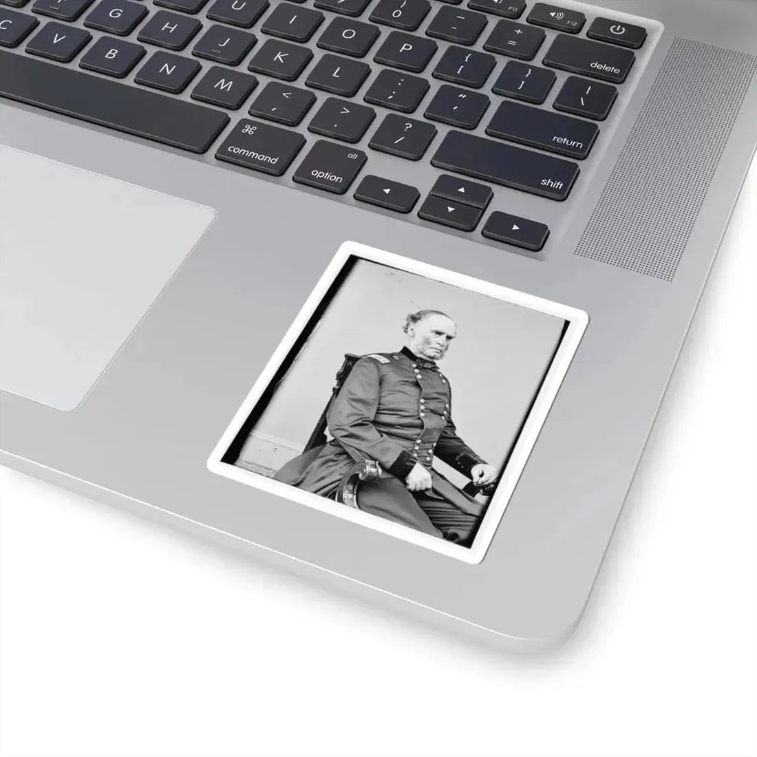 Portrait of Maj. Gen. Samuel R. Curtis, Officer of the Federal Army (U.S. Civil War) STICKER Vinyl Kiss-Cut Decal - The Sticker Space