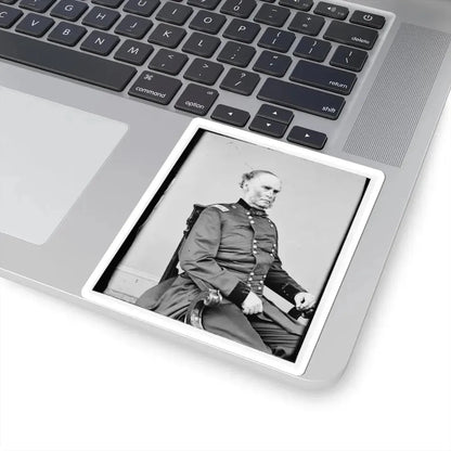 Portrait of Maj. Gen. Samuel R. Curtis, Officer of the Federal Army (U.S. Civil War) STICKER Vinyl Kiss-Cut Decal - The Sticker Space