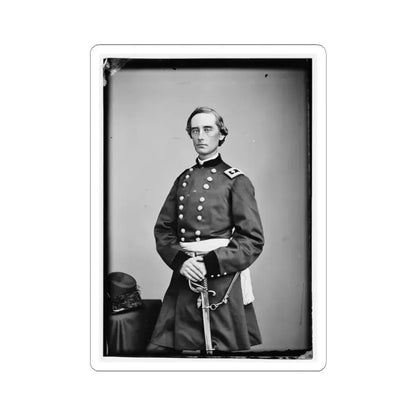 Portrait of Maj. Gen. Schuyler Hamilton, Officer of the Federal Army (U.S. Civil War) STICKER Vinyl Kiss-Cut Decal 3 Inch White - The Sticker Space