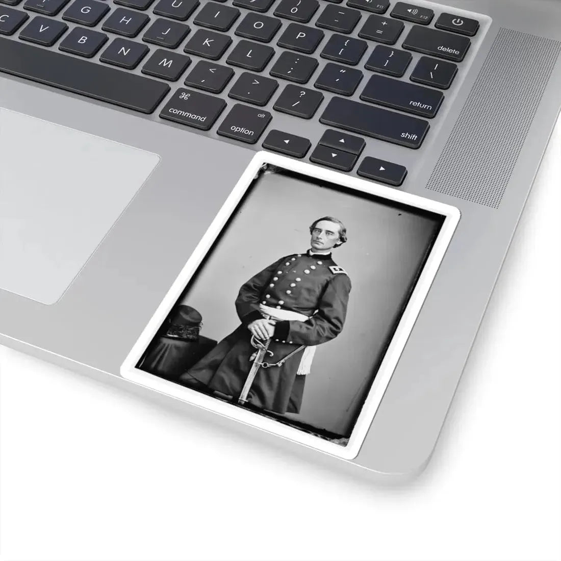 Portrait of Maj. Gen. Schuyler Hamilton, Officer of the Federal Army (U.S. Civil War) STICKER Vinyl Kiss-Cut Decal - The Sticker Space