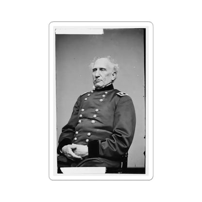 Portrait of Maj. Gen. Silas Casey, Officer of the Federal Army (U.S. Civil War) STICKER Vinyl Kiss-Cut Decal 6 Inch White - The Sticker Space