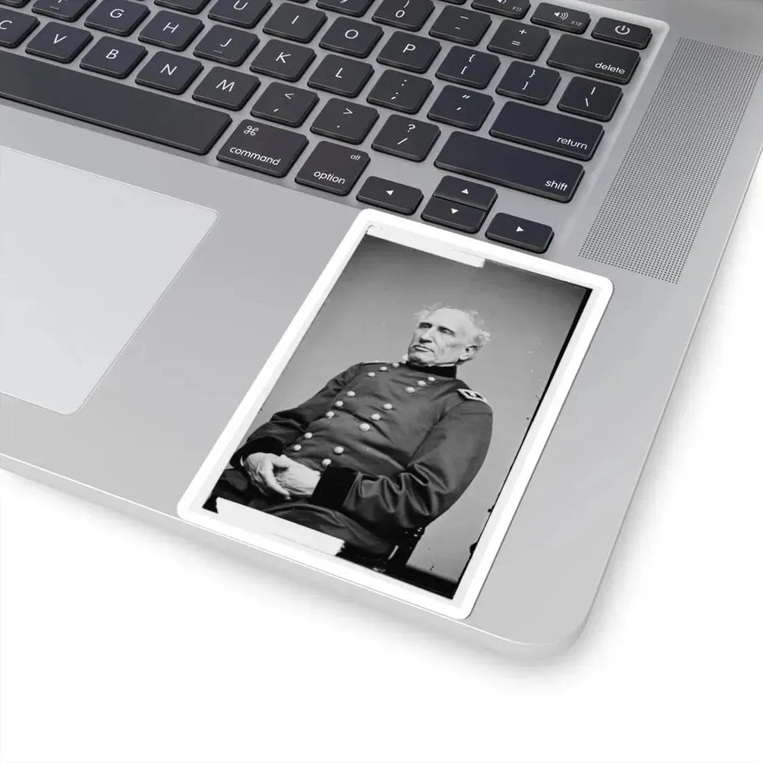 Portrait of Maj. Gen. Silas Casey, Officer of the Federal Army (U.S. Civil War) STICKER Vinyl Kiss-Cut Decal - The Sticker Space