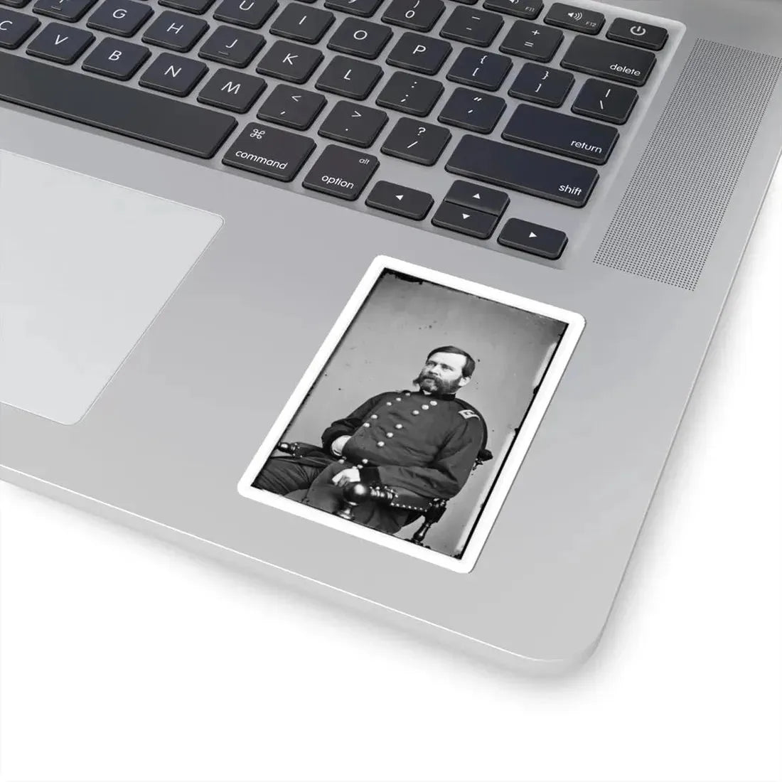 Portrait of Maj. Gen. William B. Franklin, Officer of the Federal Army (U.S. Civil War) STICKER Vinyl Kiss-Cut Decal - The Sticker Space