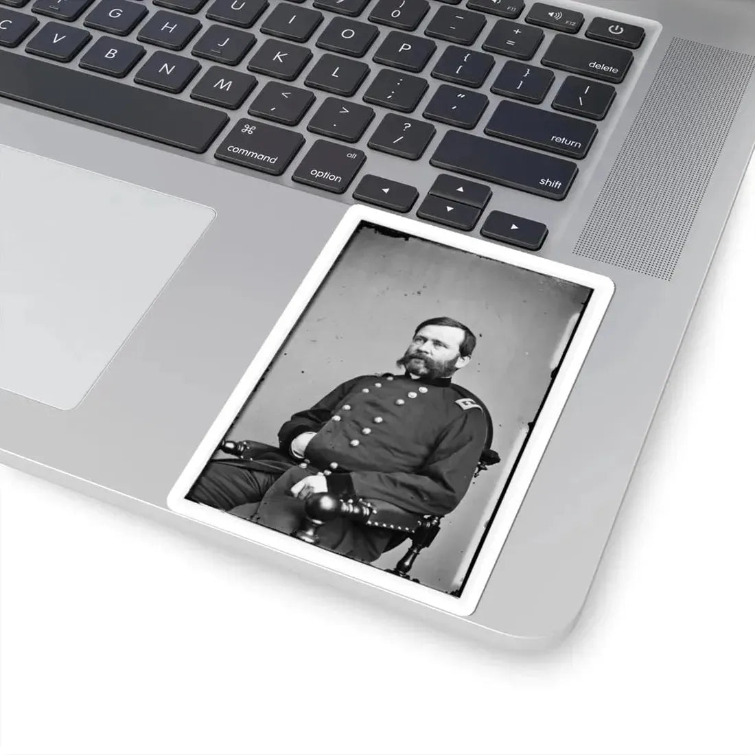 Portrait of Maj. Gen. William B. Franklin, Officer of the Federal Army (U.S. Civil War) STICKER Vinyl Kiss-Cut Decal - The Sticker Space