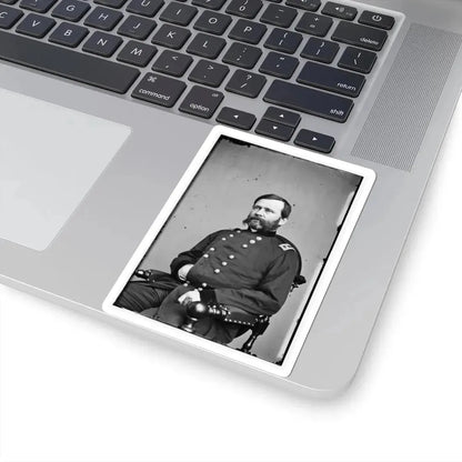 Portrait of Maj. Gen. William B. Franklin, Officer of the Federal Army (U.S. Civil War) STICKER Vinyl Kiss-Cut Decal - The Sticker Space