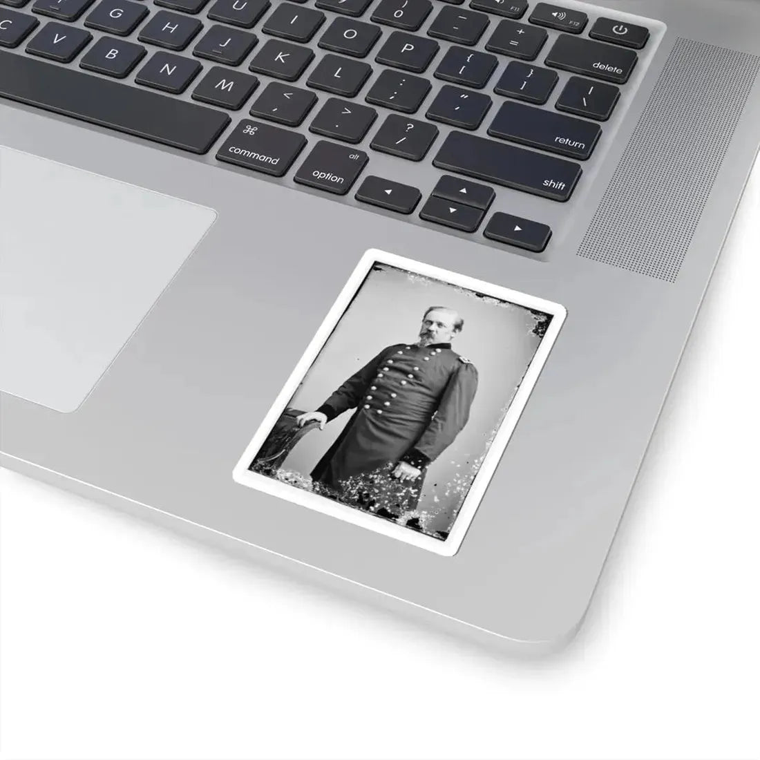 Portrait of Maj. Gen. William F. Smith, Officer of the Federal Army (U.S. Civil War) STICKER Vinyl Kiss-Cut Decal - The Sticker Space