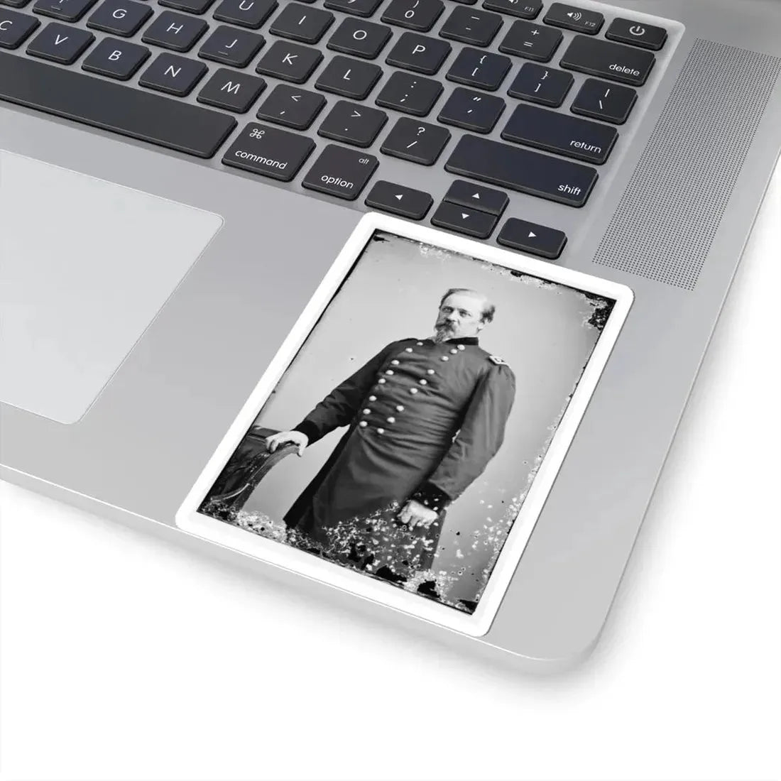 Portrait of Maj. Gen. William F. Smith, Officer of the Federal Army (U.S. Civil War) STICKER Vinyl Kiss-Cut Decal - The Sticker Space