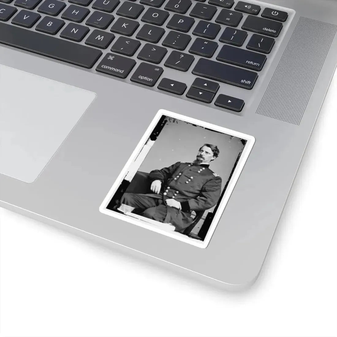 Portrait of Maj. Gen. Winfield S. Hancock, Officer of the Federal Army (U.S. Civil War) STICKER Vinyl Kiss-Cut Decal - The Sticker Space