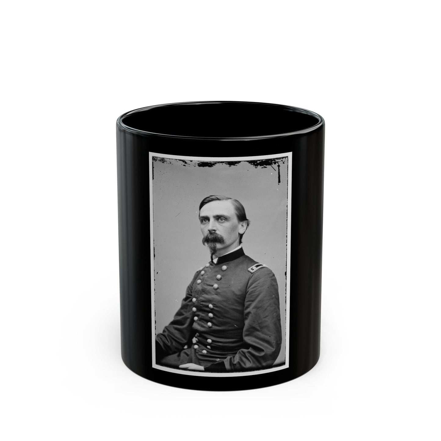 Portrait Of Maj. Gen. Adelbert Ames, Officer Of The Federal Army (U.S. Civil War) Black Coffee Mug-11oz-The Sticker Space